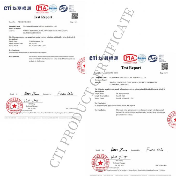 Guangzhou BetterCan Industry and Trade Co., Ltd. Kalite kontrol