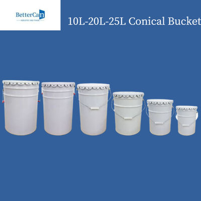 satın al Beyaz 20L Kova Kovası, Çelik Saplı İstiflenebilir 20 Litre Çelik Varil online manufacture