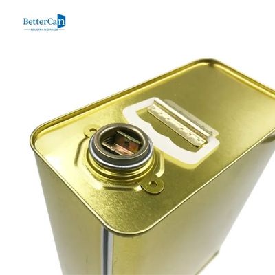 satın al Motor Yağı Boş Boya Tenekeleri Dikdörtgen Boş Boya Kutuları Basınçlı Vidalı Kapaklı 1 Galon online manufacture