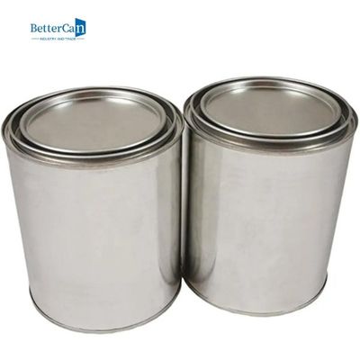 satın al Kapaklı 2 Pint Boş Metal Boya Kutusu, Quart Boy Teneke Boya Kovaları online manufacture
