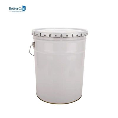 satın al Özel Yuvarlak Baskı Açık Yağ Varil 16L 18L Beyaz Boya Kovaları online manufacture
