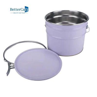 Kalite  White Decorating Paint Can 5 Gallon Metal Bucket With Lid ISO9001 Approved Fabrika