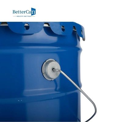 satın al Dayanıklı Boyalı Teneke Kovalar, Kilit Halkalı Mavi Boş Metal Kova online manufacture