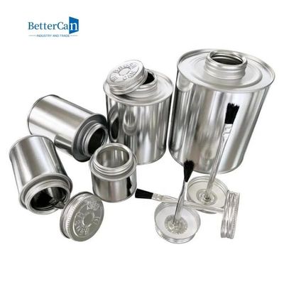 Kalite  Cylindrical Industrial Paint Tins Logo Debossed Glue Packaging Empty 250ml Paint Can Fabrika