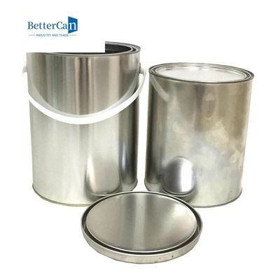 satın al Hava geçirmez Mühür Metal Boya Teneke Geri Dönüşümlü Yuvarlak Boş Bir Galon Boya Kutuları online manufacture