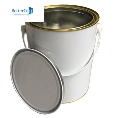 satın al 3.7L Boş Boya Kavanozları Kol Kapaklı Özel Baskılı Teneke Kutular ISO9001 online manufacture