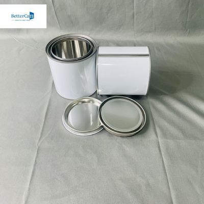 satın al Beyaz kaplama yapıştırıcı yapıştırıcı boya teneke kutular yuvarlak kaplar kimyasallara dayanıklı online manufacture