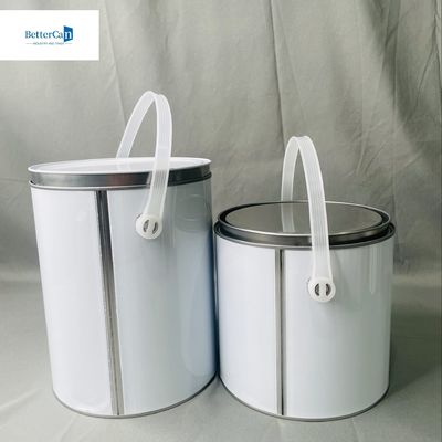 satın al 1 galon yuvarlak boya metal teneke konteyner 3.75 litre özelleştirilebilir boyutlar online manufacture