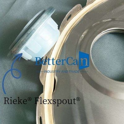 satın al 0.35mm kalınlıklı teneke kova kapağı Rieke Flexspout teneke aksesuarları ile 0.38mm kalınlıklı teneke kova kapağı online manufacture