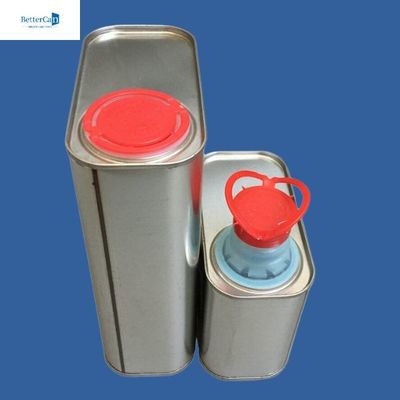 Özelleştirilebilir 500ml 1L Boya Tenekeleri, Boş Dikdörtgen Teneke Kutular