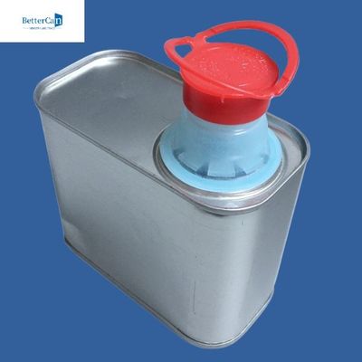Özelleştirilebilir 500ml 1L Boya Tenekeleri, Boş Dikdörtgen Teneke Kutular
