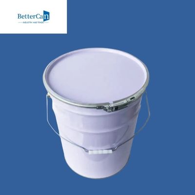 Boş Metal Boya Kovası 20L 5 Galon Ayarlanabilir Yükseklikli Beyaz Boya Kovası