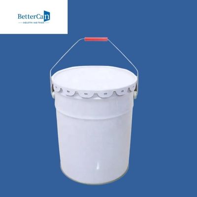 Boş Metal Boya Kovası 20L 5 Galon Ayarlanabilir Yükseklikli Beyaz Boya Kovası