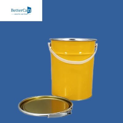 0.28mm-0.35mm Metal Boya Kovası Yuvarlak 5 Litrelik Metal Kova UN Onaylı
