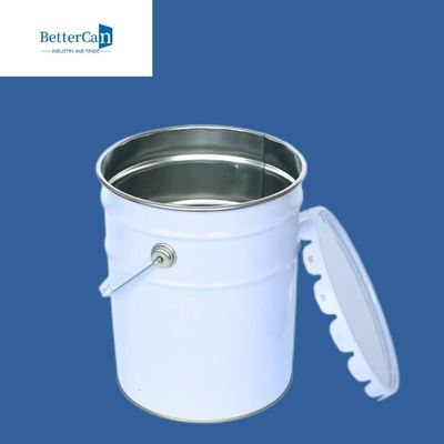 Konik Metal Boya Kovası 5 Litre - Sıvıları Depolamak İçin 20 Litrelik Metal Varil