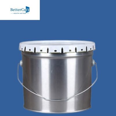 Konik Metal Boya Kovası 5 Litre - Sıvıları Depolamak İçin 20 Litrelik Metal Varil