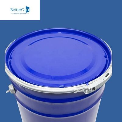 İstiflenebilir 20L Çelik Kova, Kapaklı Boş Boya Kovaları