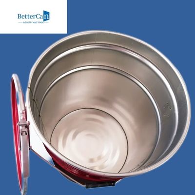 Açılıp Kapanabilir Metal Boya Kovası Kovası Kulplu Kapaklı Metal Beş Galonluk Kova