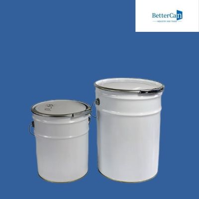 Özel 20L Metal Boya Kovası Kimyasal Dış Cephe Boyası Çiçek Kapaklı Olabilir
