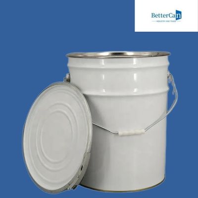 Teneke 5 Galon Boya Kovaları, Kapaklı 20L Metal Kova