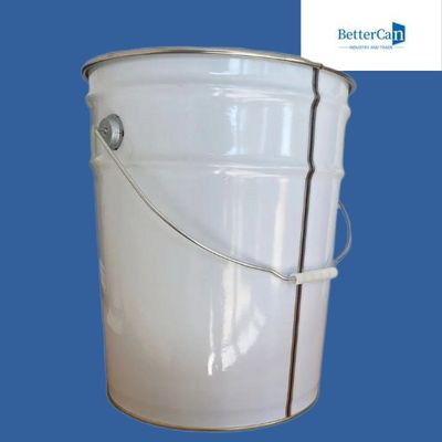 10l Yuvarlak Boya Kovası 0.28mm Lug Çiçek Kapaklı Boş