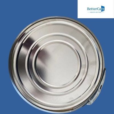 20l Yuvarlak Metal Boya Kovası 5 Galon Metal Varil, Vidalı Kapaklı