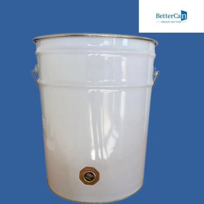 10l Yuvarlak Boya Kovası 0.28mm Lug Çiçek Kapaklı Boş