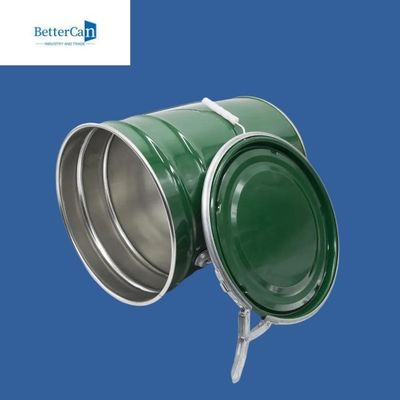 Teneke 3.5 Galon Metal Kova, Kapaklı 5 Galon Çelik Kova