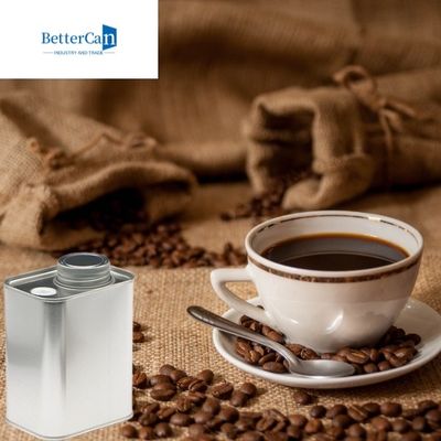 9 Oz Metal Kahve Çekirdeği Teneke Paslanmaya Dayanıklı Kare Çay Teneke Kutular