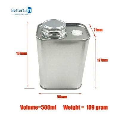 200g Metal Çay Kutuları Boş 8 Oz Teneke Kaplar 116x60x100mm Valfli