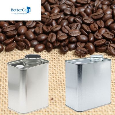 200g Metal Çay Kutuları Boş 8 Oz Teneke Kaplar 116x60x100mm Valfli