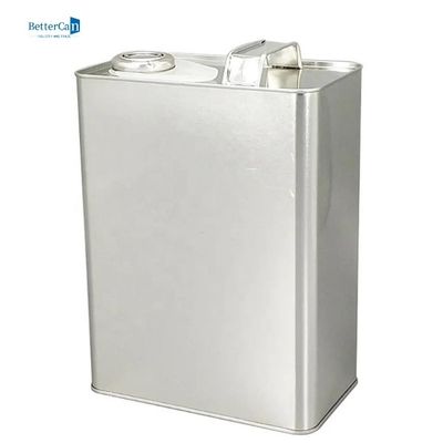 ISO9001 Motor Yağı Teneke Dikdörtgen 4l Boya Metal Özel Baskı Yapabilir