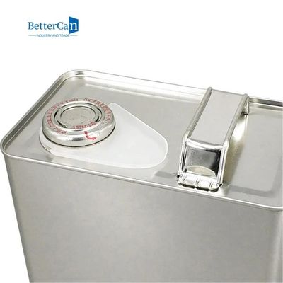 ISO9001 Motor Yağı Teneke Dikdörtgen 4l Boya Metal Özel Baskı Yapabilir