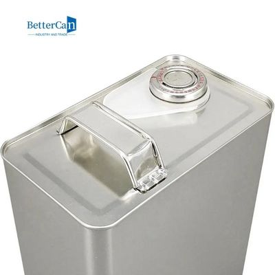 ISO9001 Motor Yağı Teneke Dikdörtgen 4l Boya Metal Özel Baskı Yapabilir