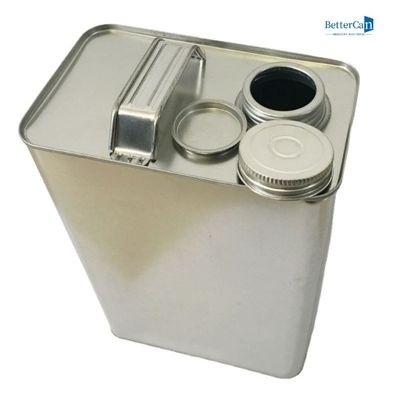 F Tarzı Motor Yağı Teneke 178x110x240mm Özel Kişiselleştirilmiş Teneke Kutular