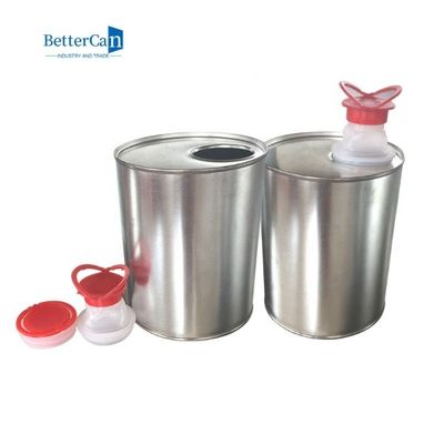 ISO9001 Özel Motor Yağı Teneke Boş Kare Boya Kutuları 1 Litre