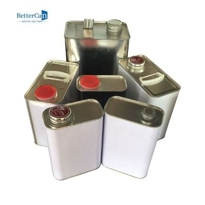 F Tarzı Motor Yağı Teneke 178x110x240mm Özel Kişiselleştirilmiş Teneke Kutular