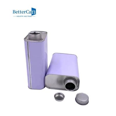 1 Litrelik Kare Teneke Kutu 26mm Boyama Teneke Kutuları Motor Yağı İçin Kolayca Açılır