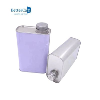 1 Litrelik Kare Teneke Kutu 26mm Boyama Teneke Kutuları Motor Yağı İçin Kolayca Açılır