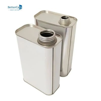 Metal Kapaklı Yuvarlak Motor Yağı Kalay 200ml 500ml Metal Teneke Konteyner