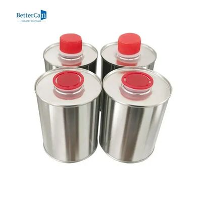 1 Gal Motor Yağı Teneke 1 Litre Plastik Tıpalı Vidalı Kapaklı Metal Ambalaj Tenekeleri