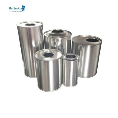 1 Litrelik Yuvarlak Metal Teneke Kutu Silindir Şekilli D84*H210mm Kapaklı
