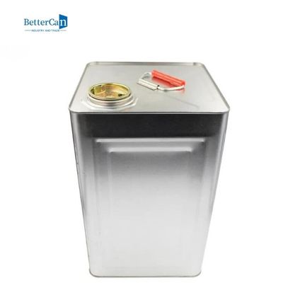 Boş Gümüş Boya Kutuları 18L 20L Kare Metal Kovalar 0.28mm-0.35mm Ölçer