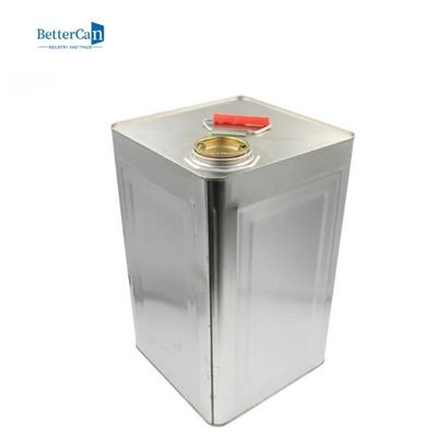 Yağ Püskürtme Kapaklı Yapıştırıcı 20 Litre Boya Teneke Kutu Kare