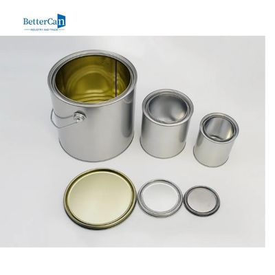 1/2 Pint Boy Boş Metal Boya Kapaklı Can, Artık Boya İçin Boya Saklama Kapları