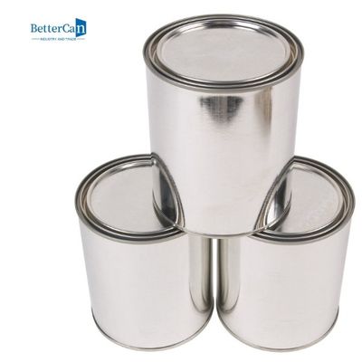 1/2 Pint Boy Boş Metal Boya Kapaklı Can, Artık Boya İçin Boya Saklama Kapları