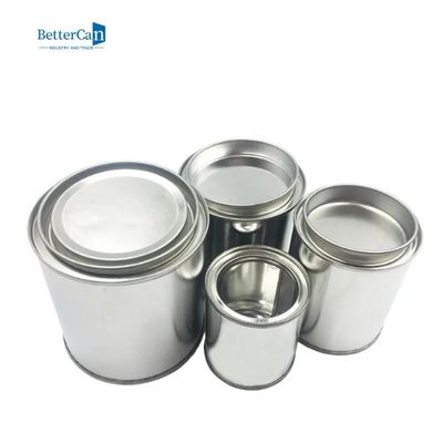 1/2 Pint Boy Boş Metal Boya Kapaklı Can, Artık Boya İçin Boya Saklama Kapları
