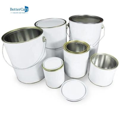 Küçük Astarsız Boya Kutuları Yuvarlak Metal Kapaklı Boş Boya Kutuları