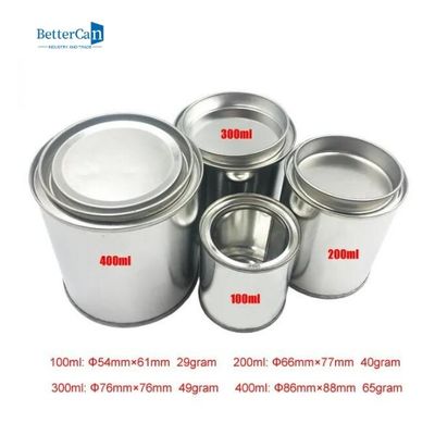 Kol Kapaklı Küçük Boş Boya Teneke Kutular 500ml Yuvarlak Korozyona Dayanıklı