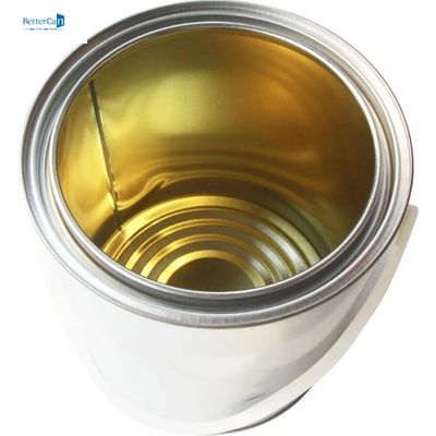 Yuvarlak Araba Boya Teneke 5L Metal Kollu Kilit Halkası Kapaklı ISO9001